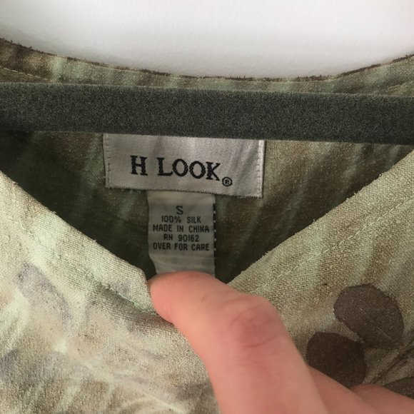 Artisan Dyed Green Sleeveless Shift Dress - Picture 5 of 5